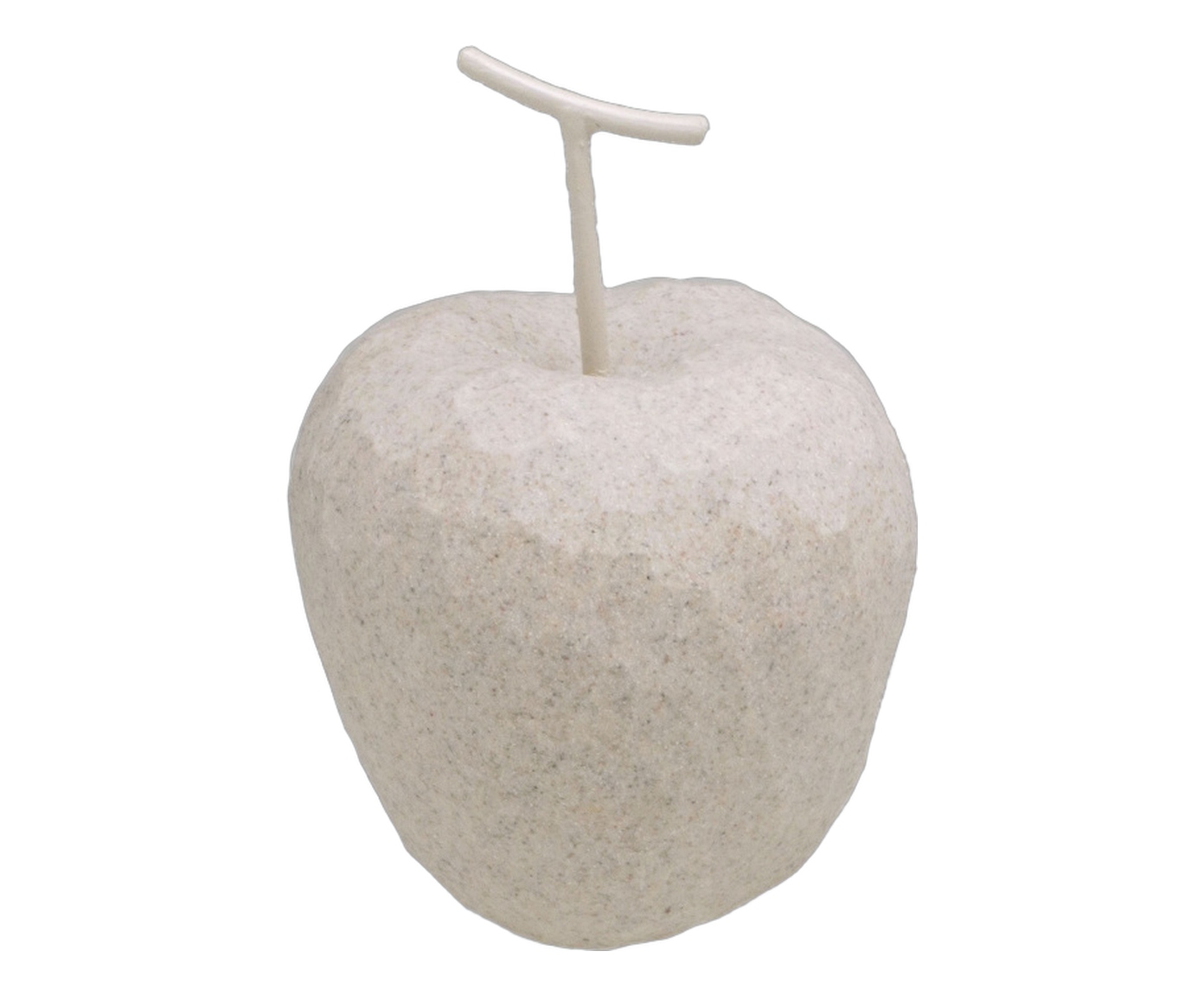 Ma&ccedil;a Decorativa Pomara Branco e Dourado image number 0