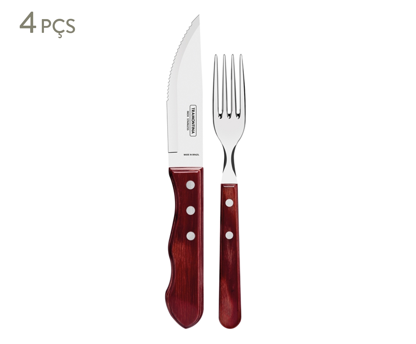 Jogo para Churrasco em Inox Wendorys image number 0