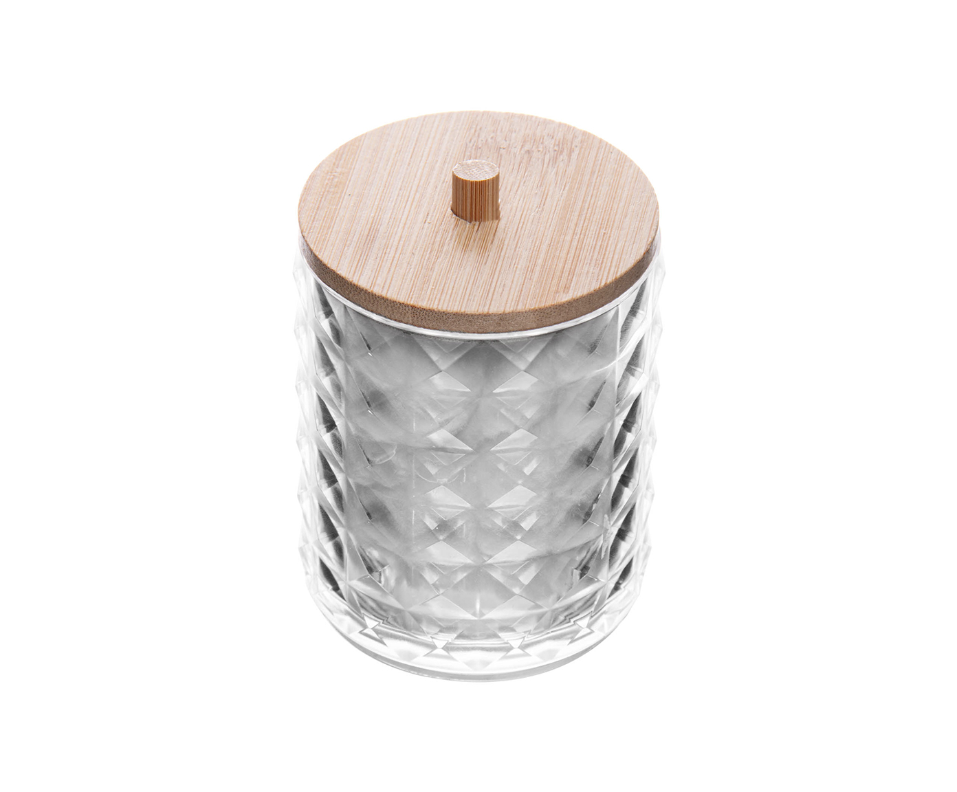 Porta Cotonete com Tampa em Bambu Special My Box - image 1