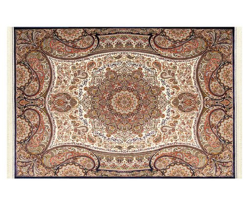Tapete Turco Hasankeyf Creme e Navy image number 0