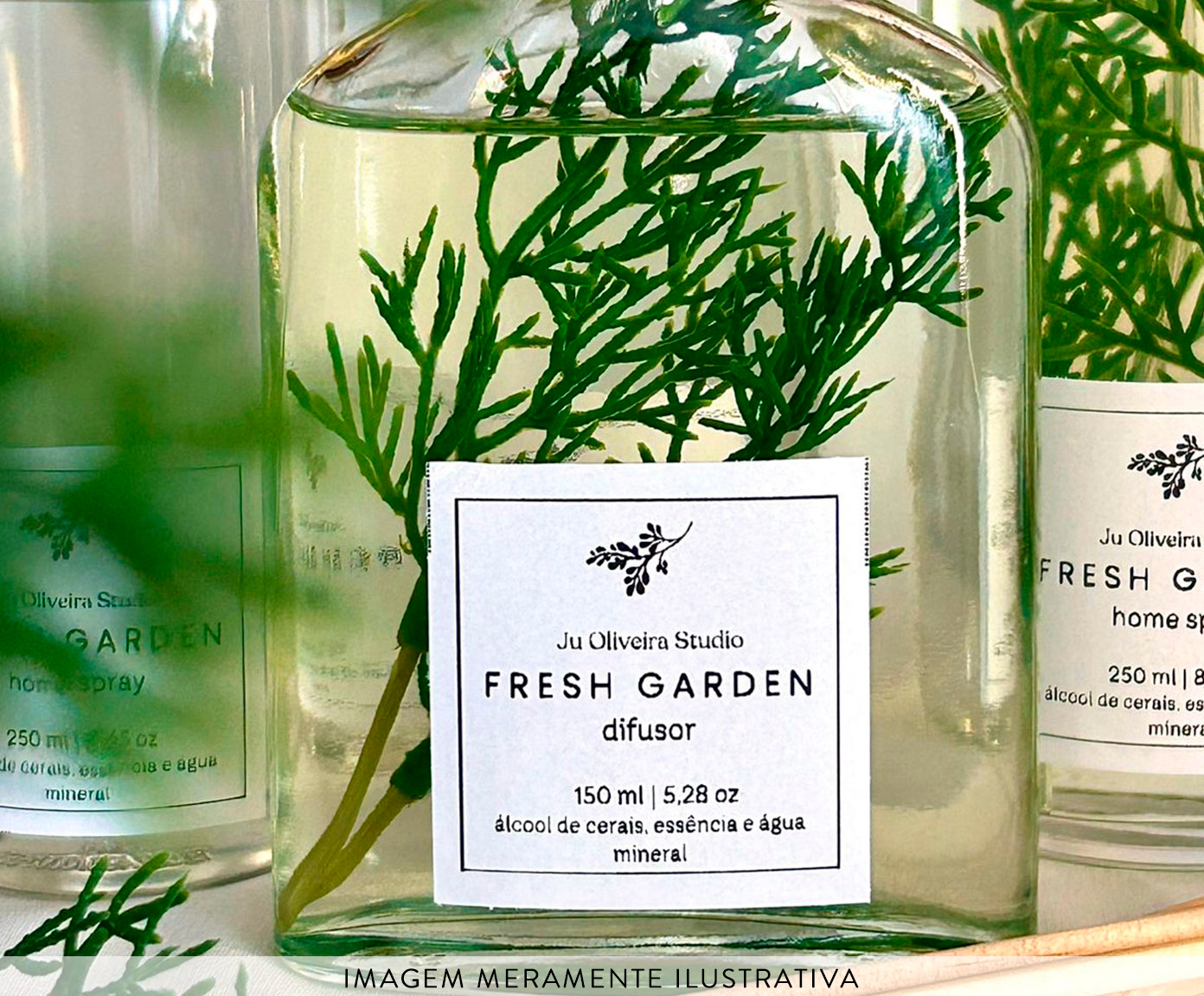 Difusor com Varetas Fresh Garden - 150ml image number 1