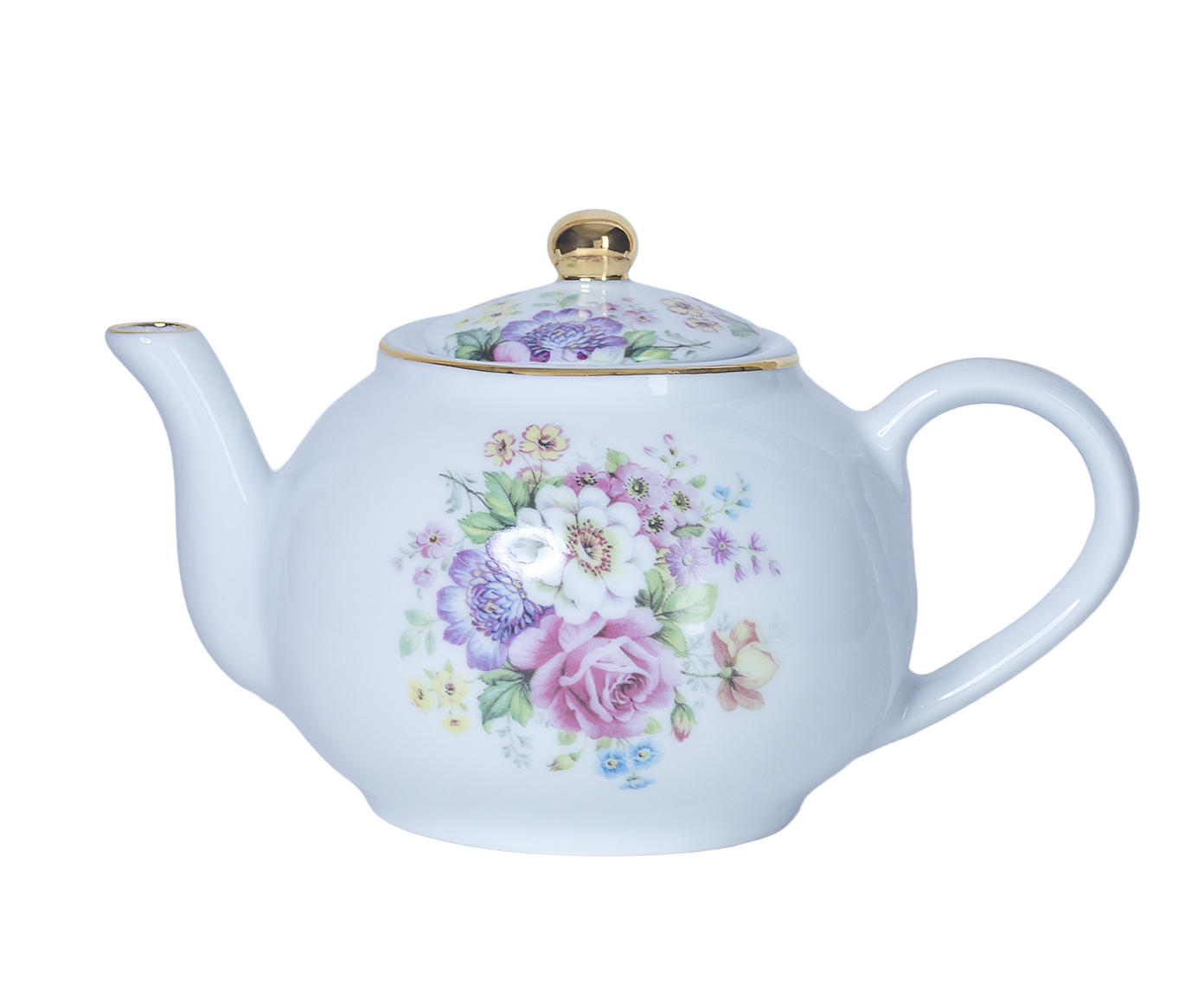 Bule Helena em Porcelana com Ouro image number 0