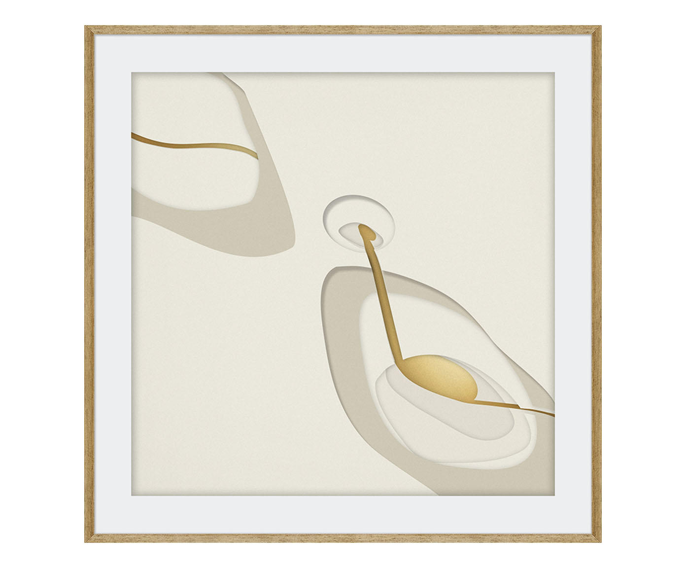 Quadro Relevo Dos Vazios Fundo Dourado Il image number 0
