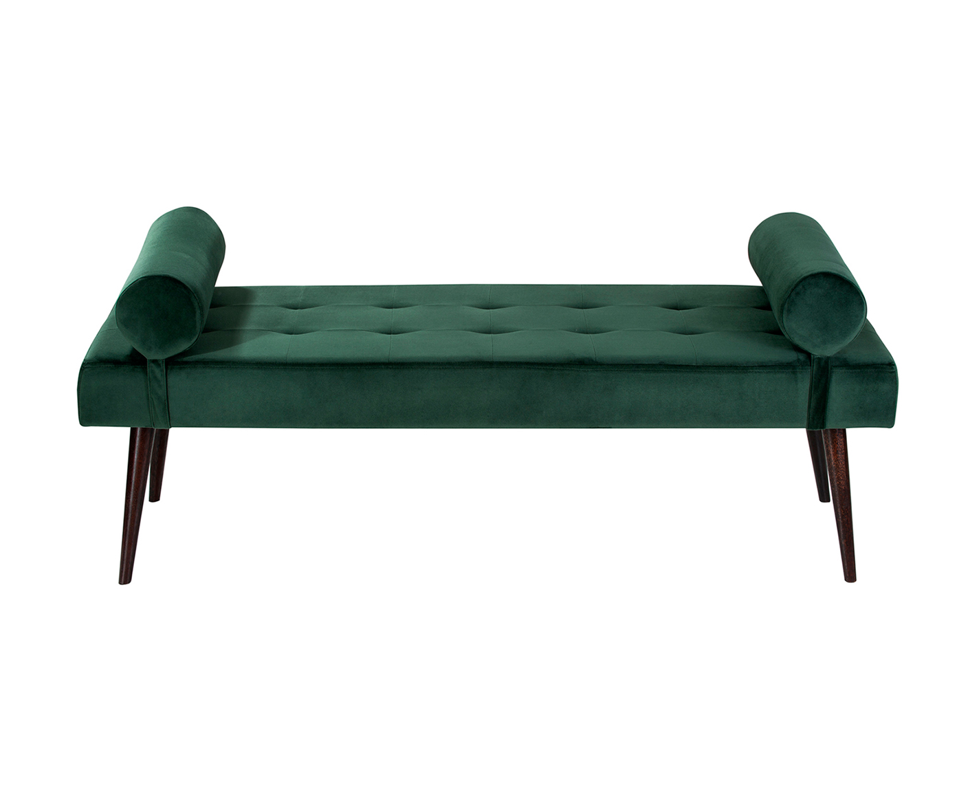 Recamier em Veludo Olivia Charming - Verde Floresta - image 0