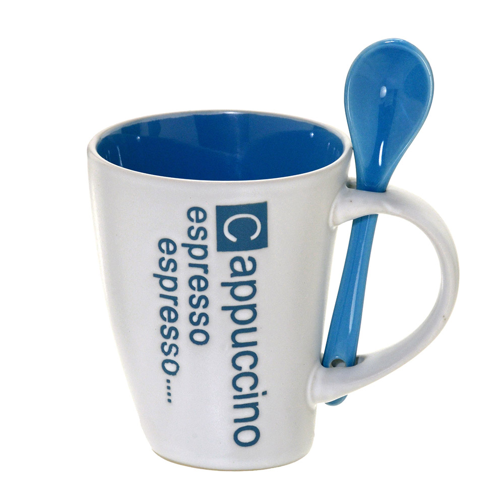 Caneca para Cafe Plauen Branco e Azul image number 0