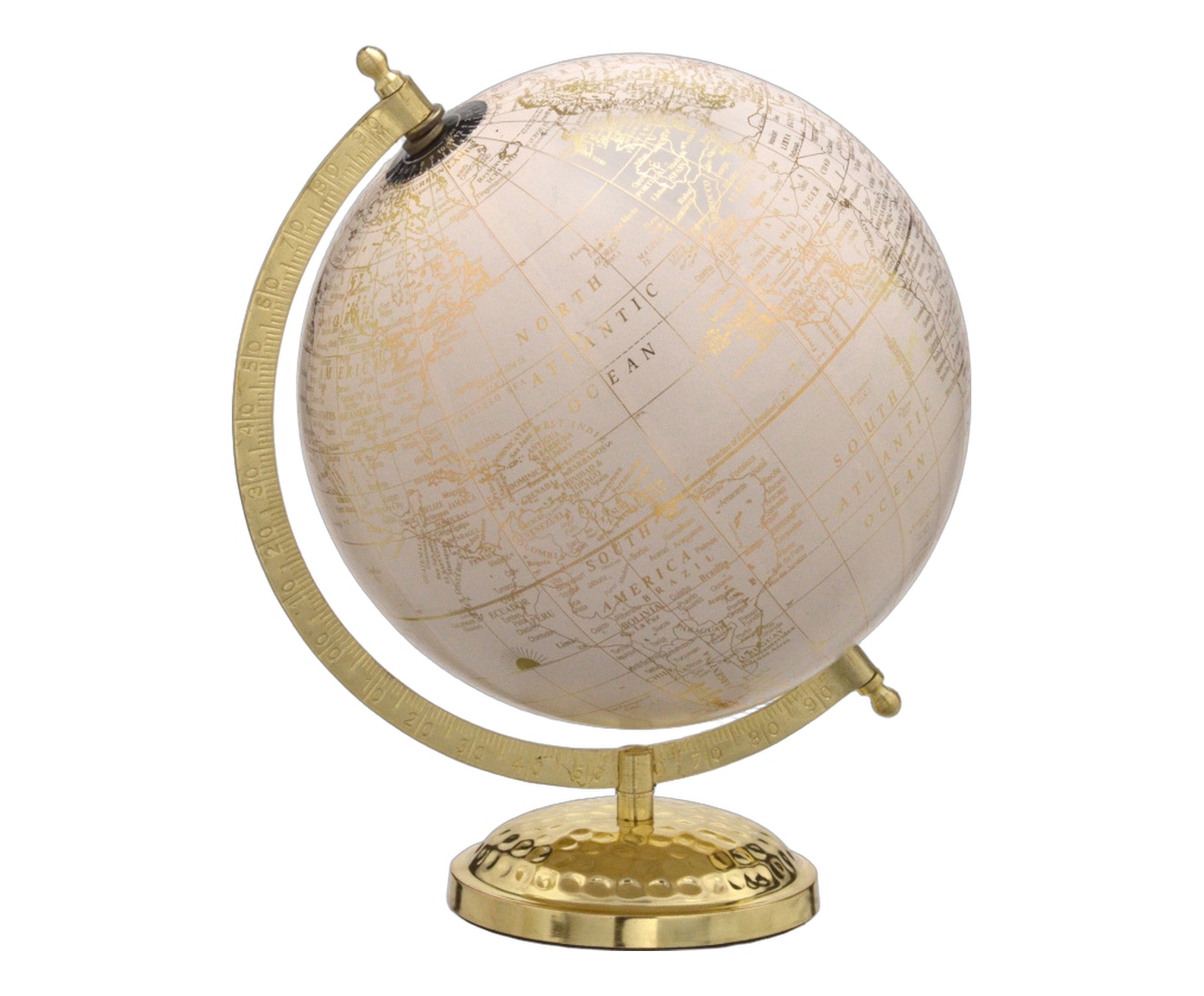 Globo Decorativo Orbis Creme e Dourado image number 0