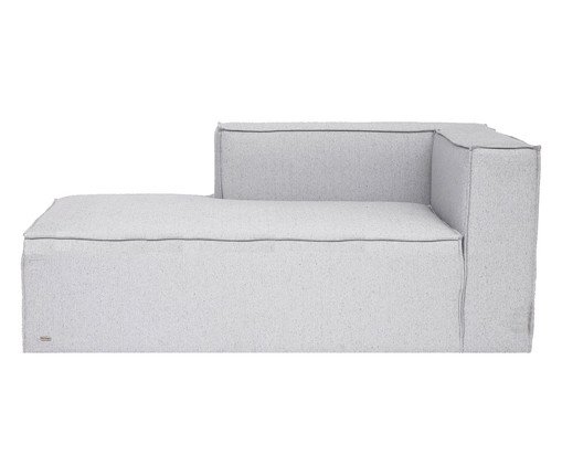 Sof&aacute; M&oacute;dulo Chaise Mensa Cinza Claro image number 3