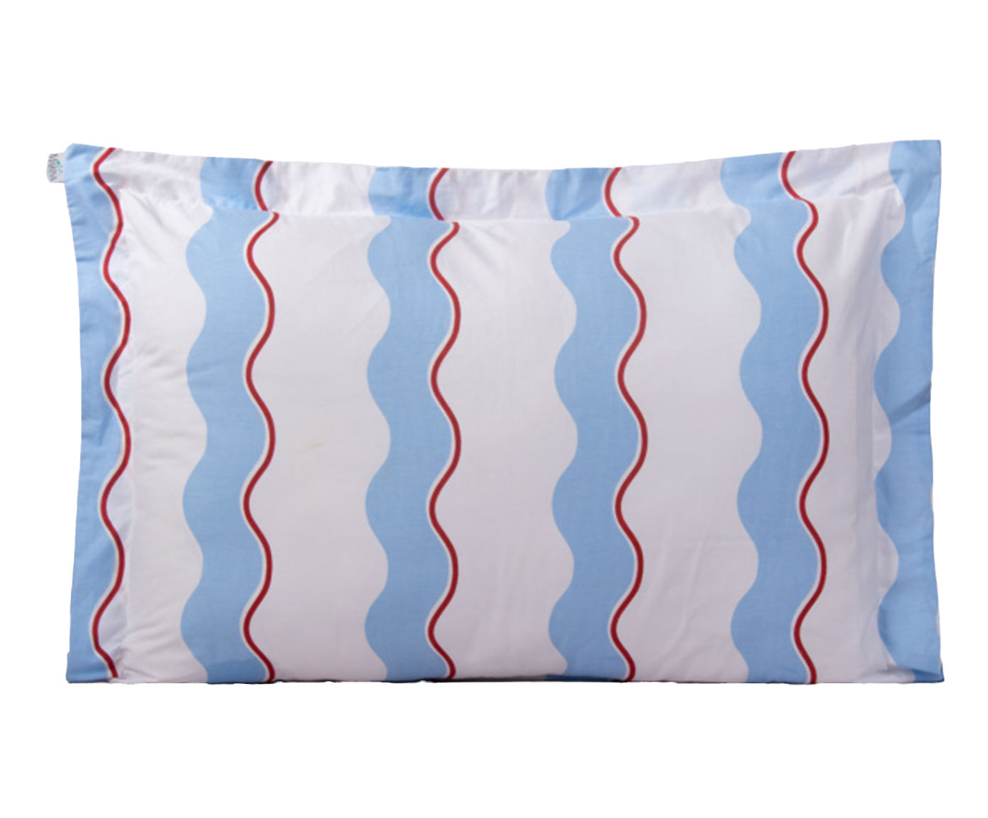 Fronha Percalle Estampada Wave Blue 200 Fios image number 0
