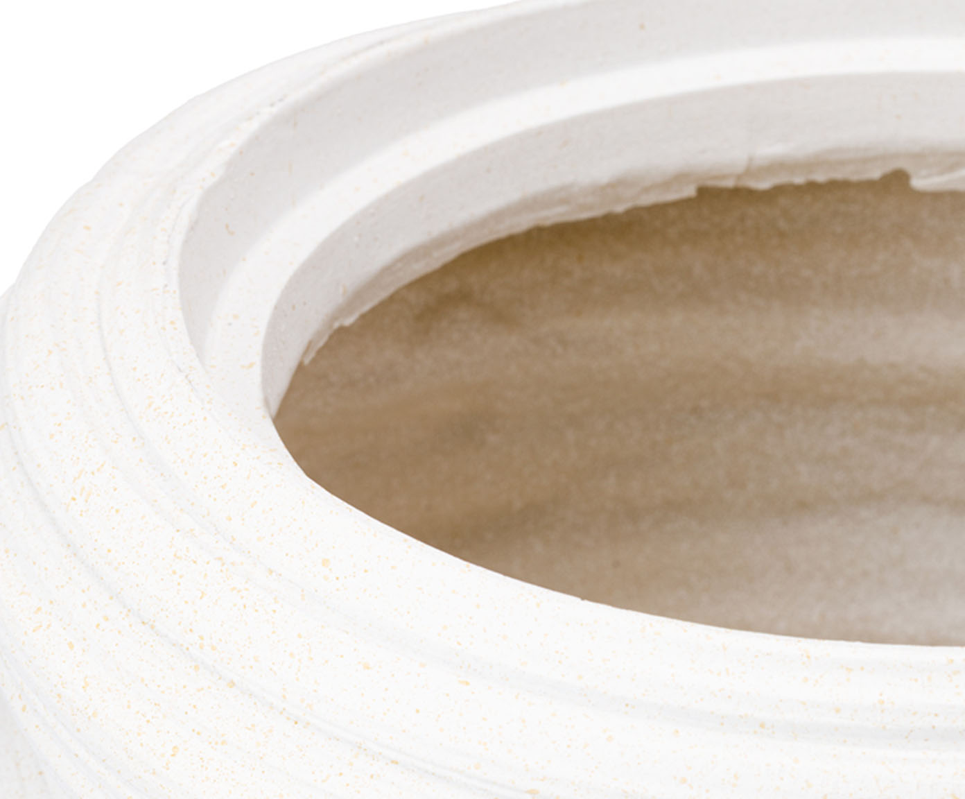Vaso Cer&ecirc;mico Redemoinho Branco image number 2