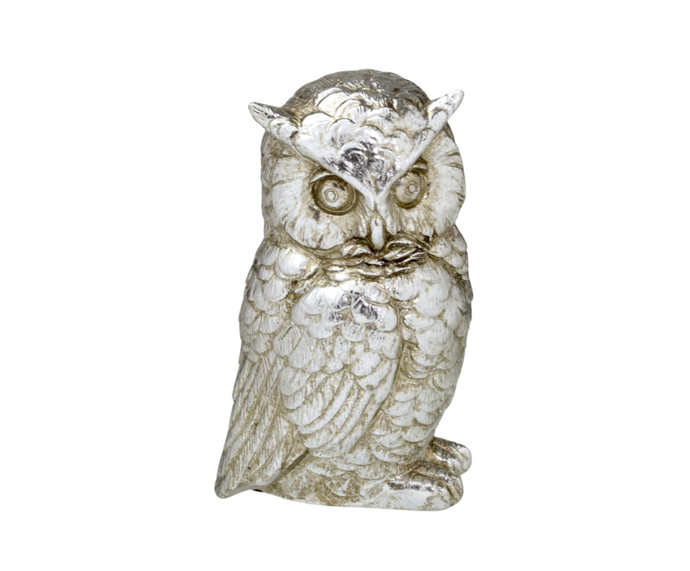 Coruja Decorativa Prata - image 0