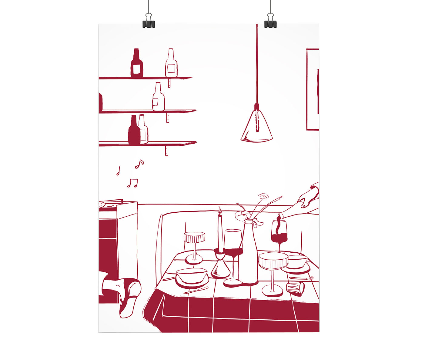 Poster Quarta-Love Vermelho image number 0
