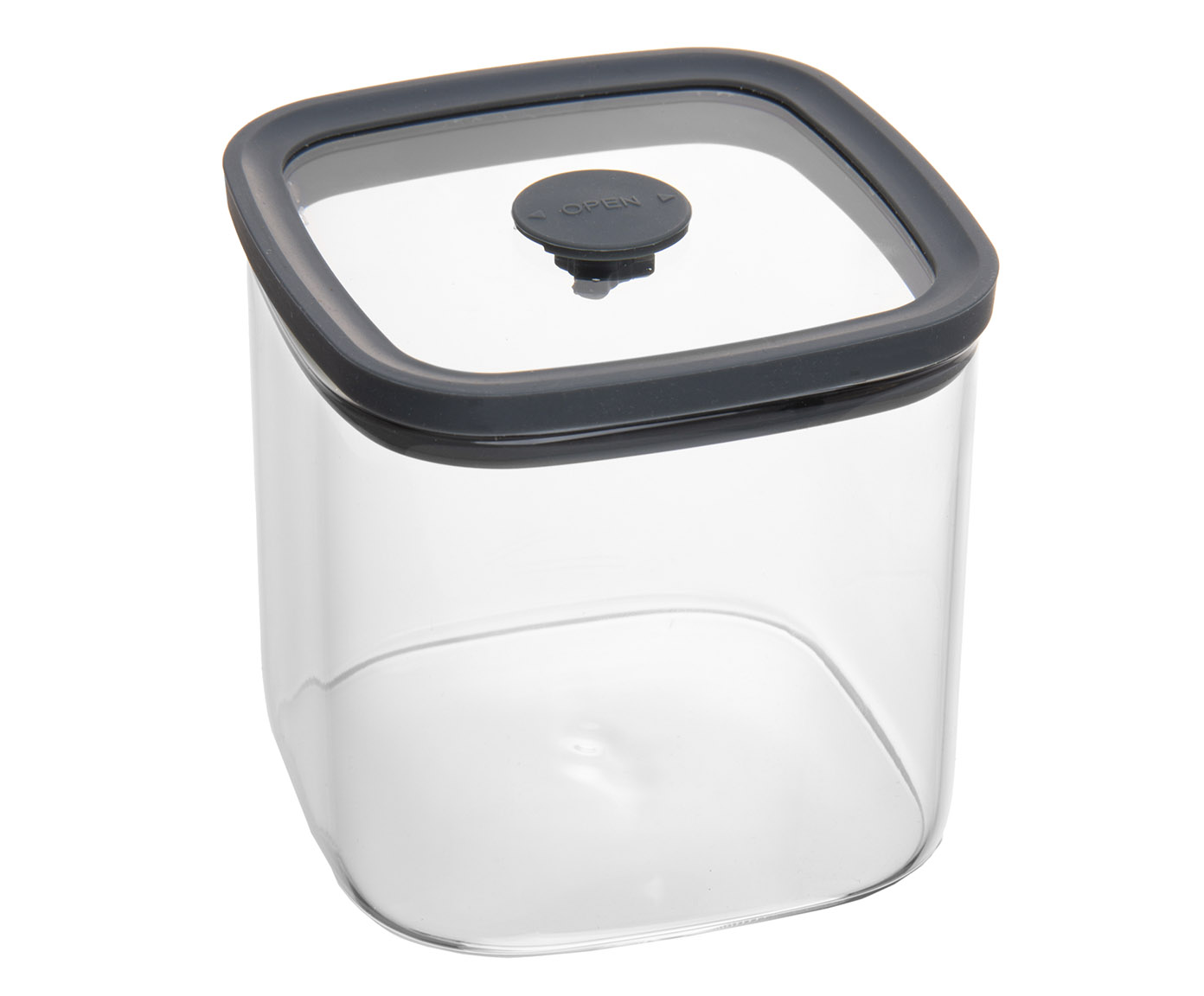 Porta-mantimento Square Cinza - 700ml - image 0