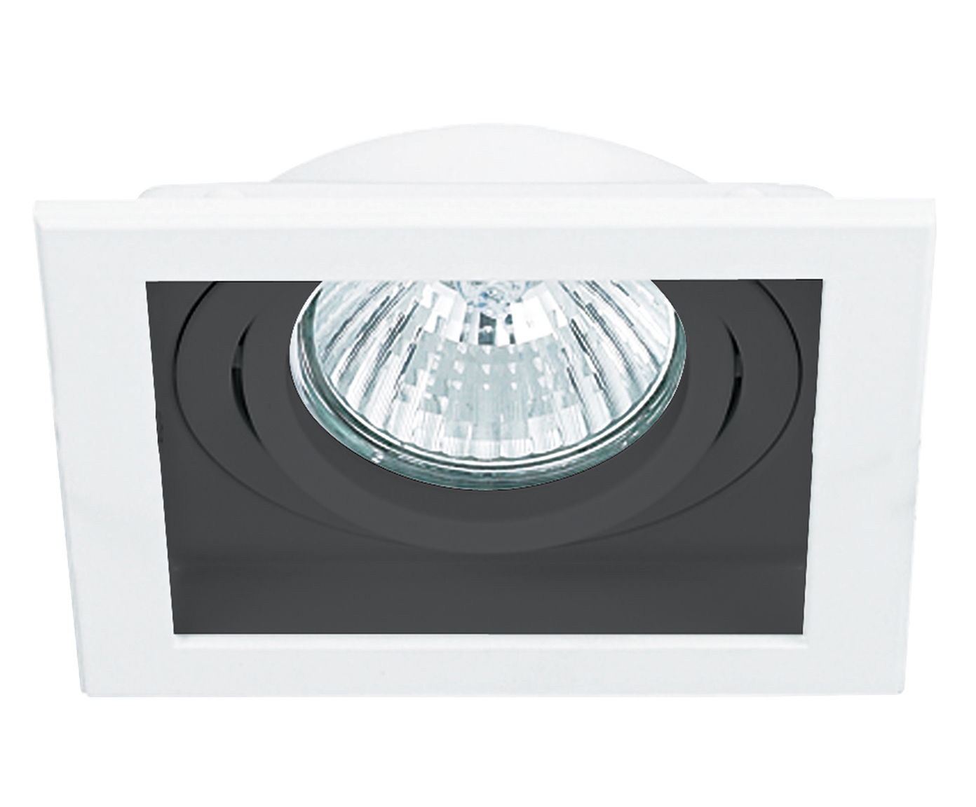 Spot Embutido Conecta Quadrado Preto e Branco Bivolt image number 1