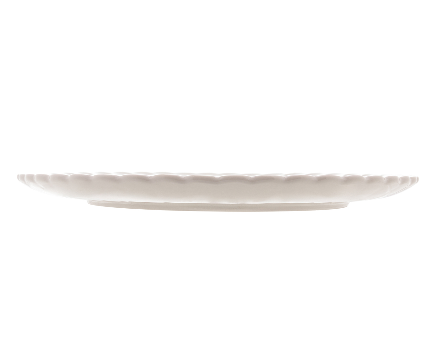 Jogo de Pratos Rasos em Porcelana P&eacute;tala Branca image number 1