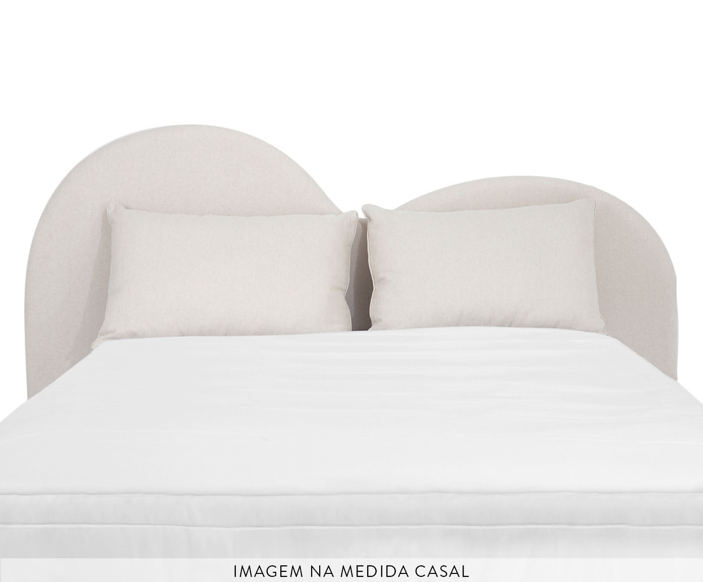 Cabeceira com Almofad&atilde;o Pillow em Lona Hill Natural - image 0