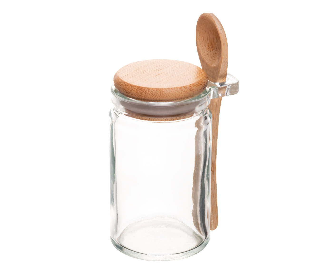 Porta Mantimentos com Colher Bambu - 140ml image number 0