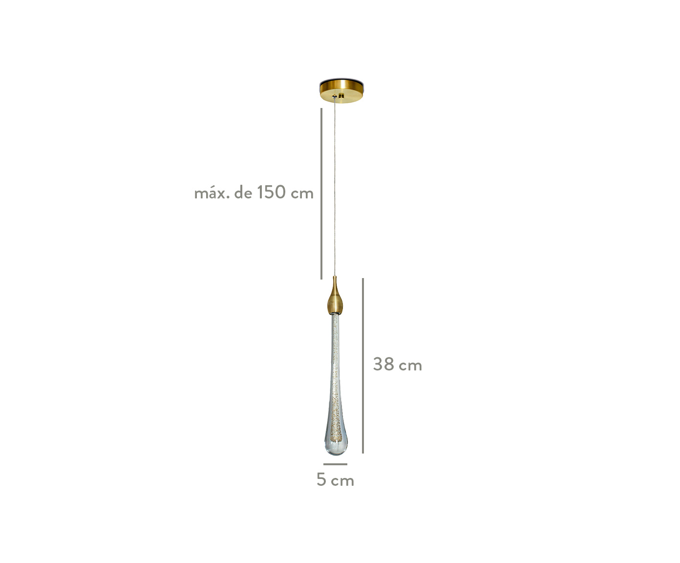 Pendente Shine Dourado  - Bivolt image number 4