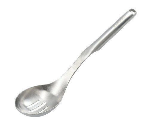 Esp&aacute;tula Premium Slotted Spoon Brushed image number 3