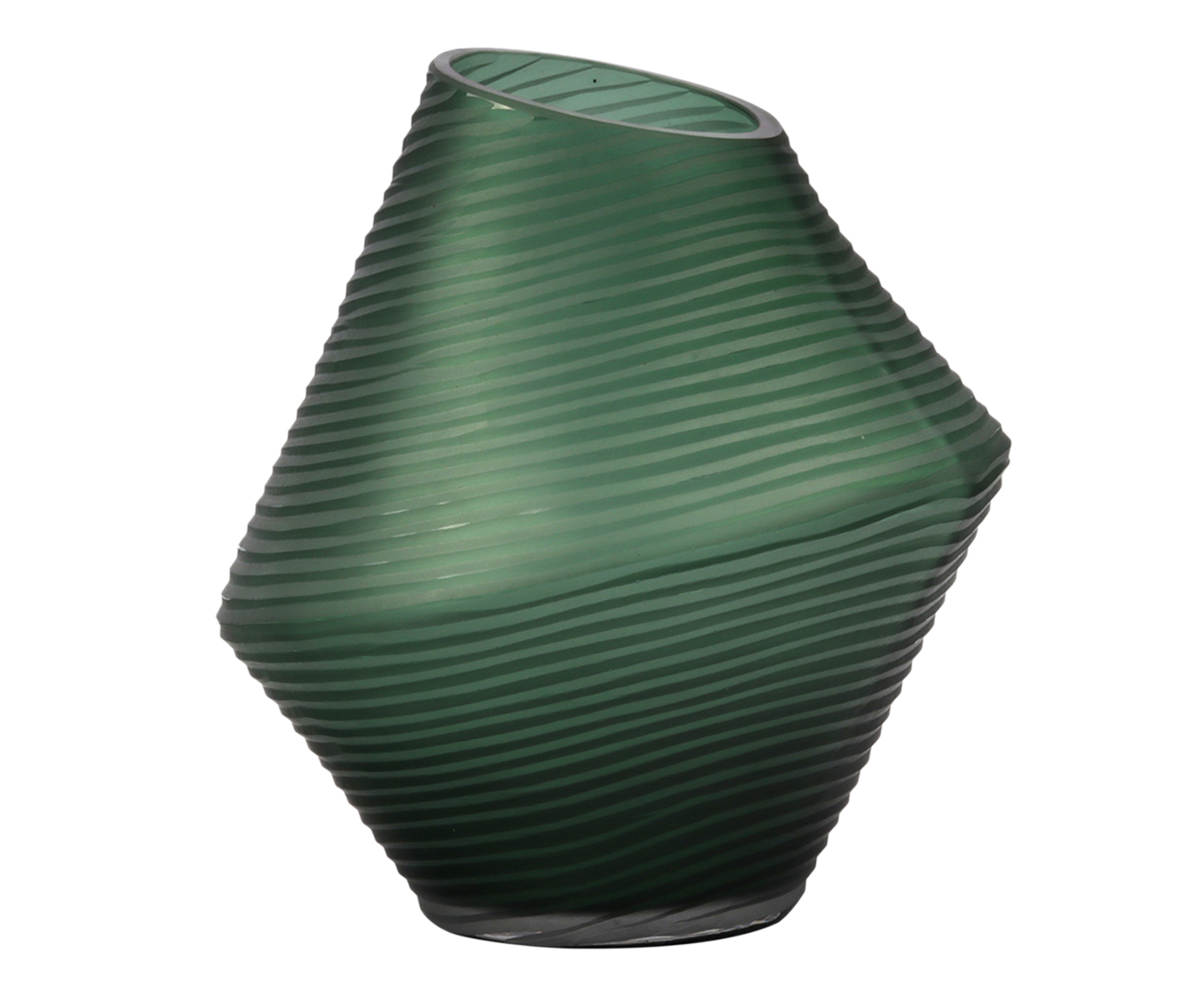 Vaso em Vidro Yasmin Verde image number 0