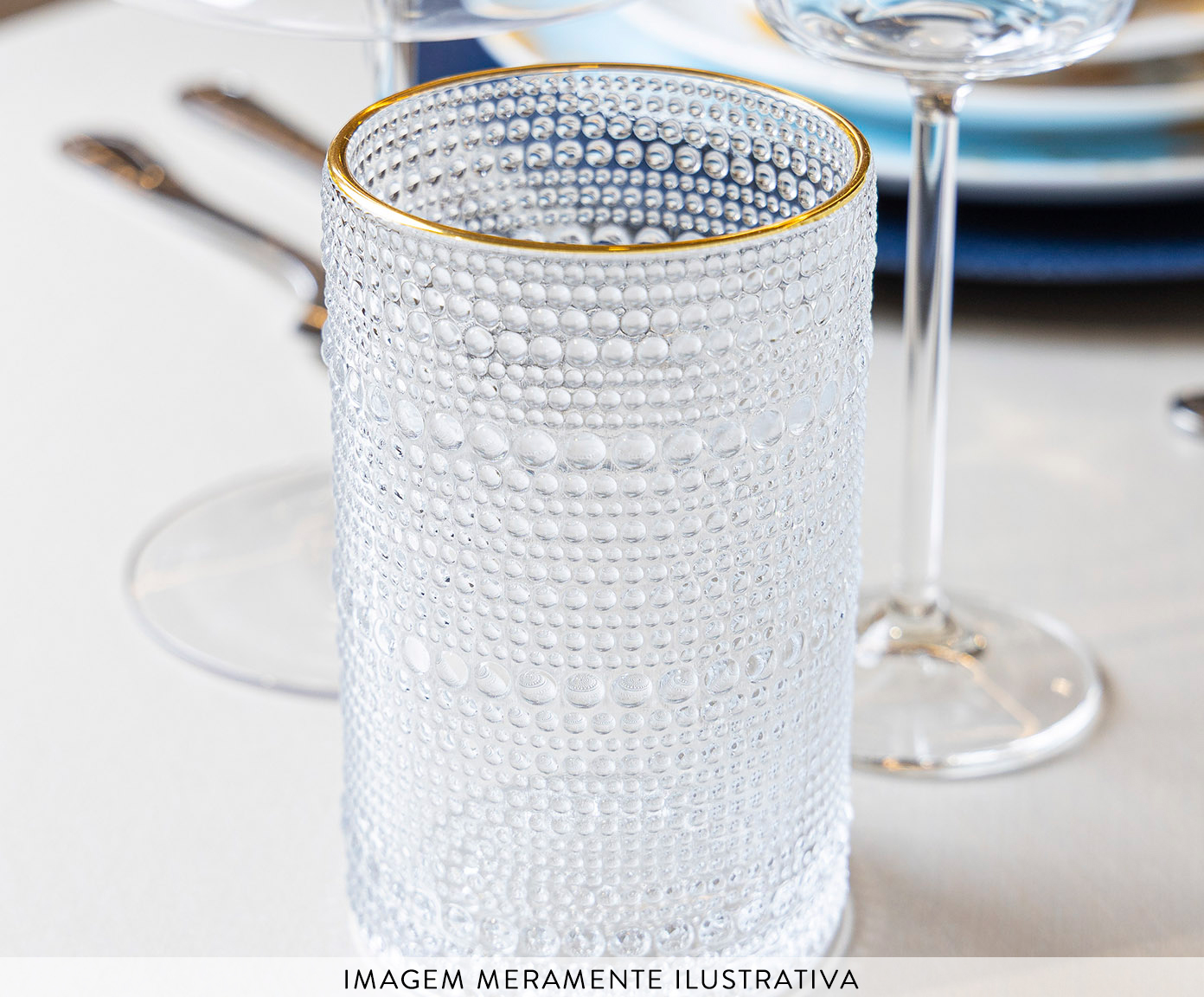 Copo Alto com Fio Dourado Dots image number 3