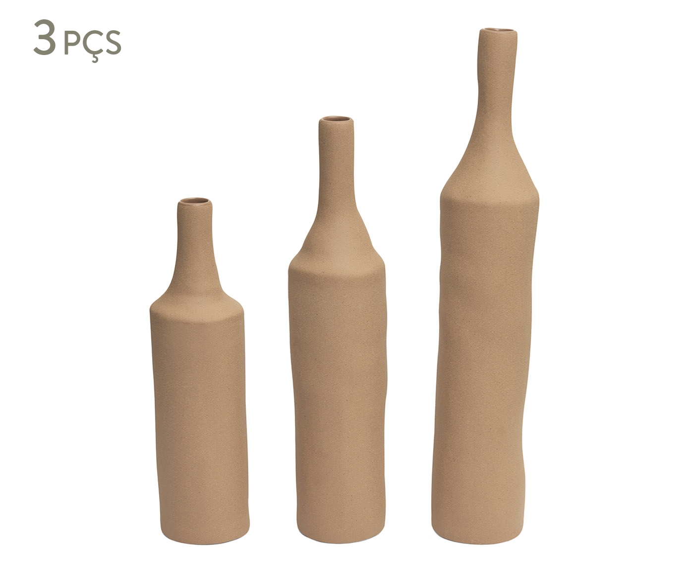 Kit Vasos em Cer&acirc;mica 3 P&ccedil;s image number 0