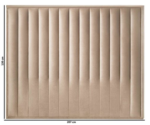 Cabeceira Painel em Veludo Vicenza Escuro image number 2