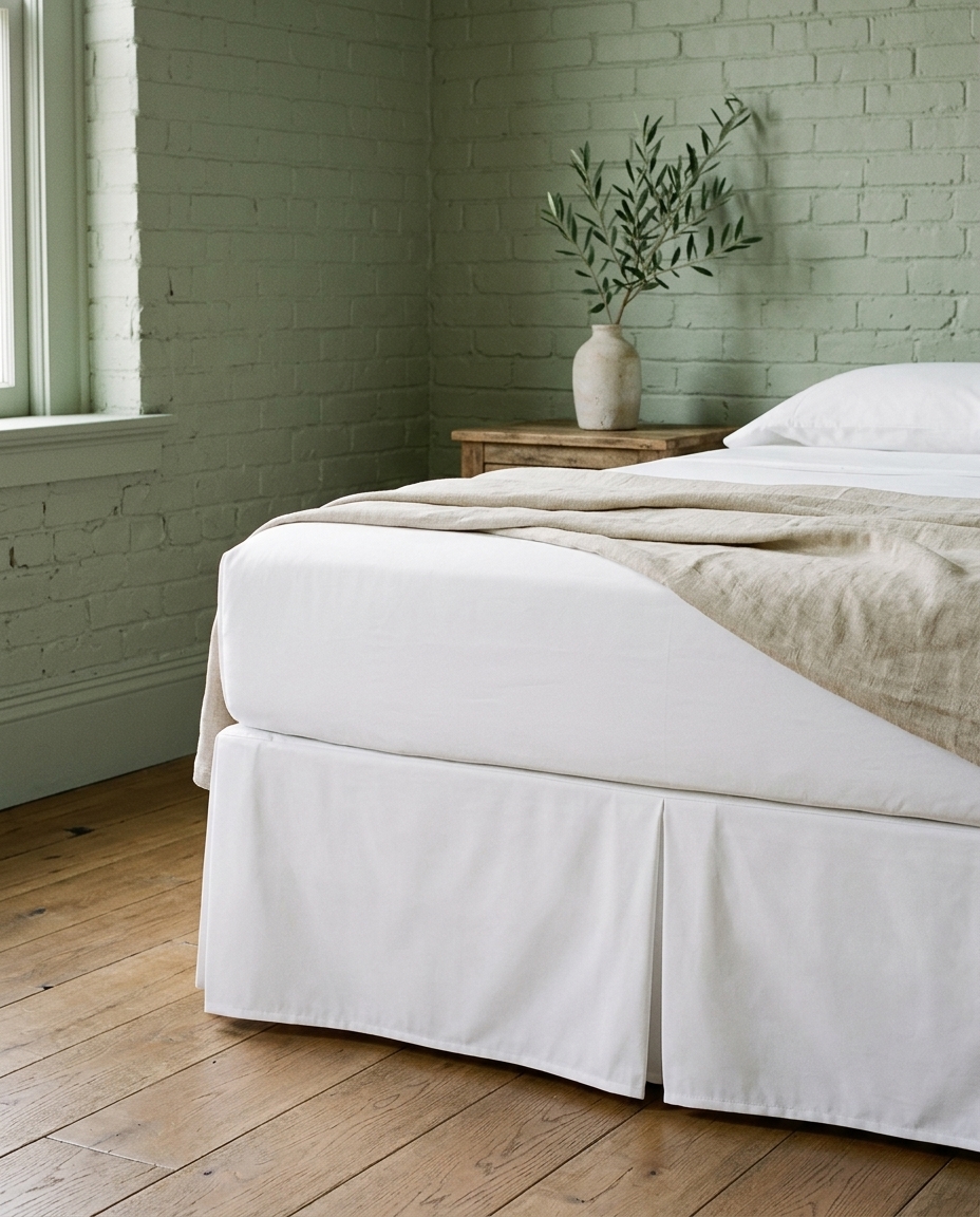 Saia para Cama Box com Pregas Colors Branca 200 Fios image number 12