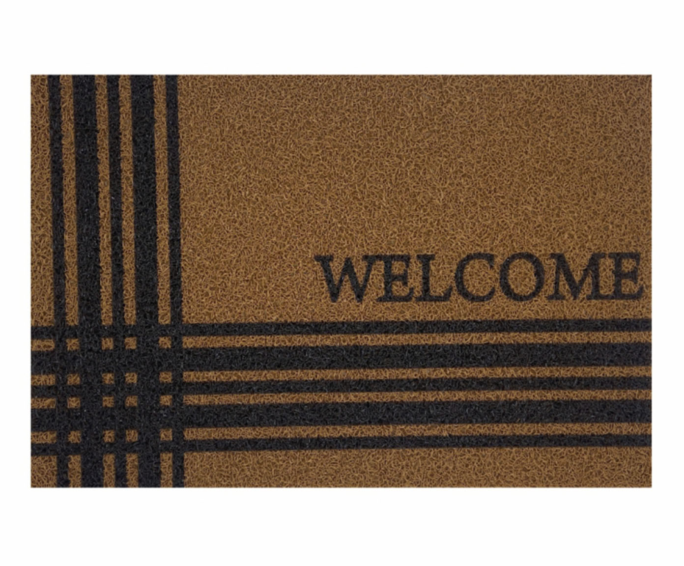 Capacho Listrado Welcome Dourado image number 0