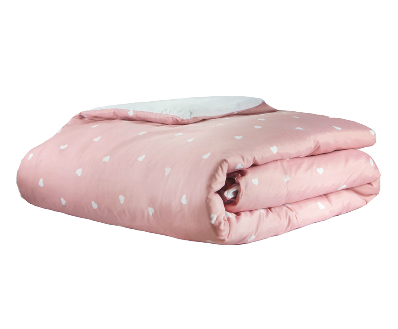 Capa de Edredom Duvet Essencialle Cora&ccedil;&otilde;es Branco - image 1
