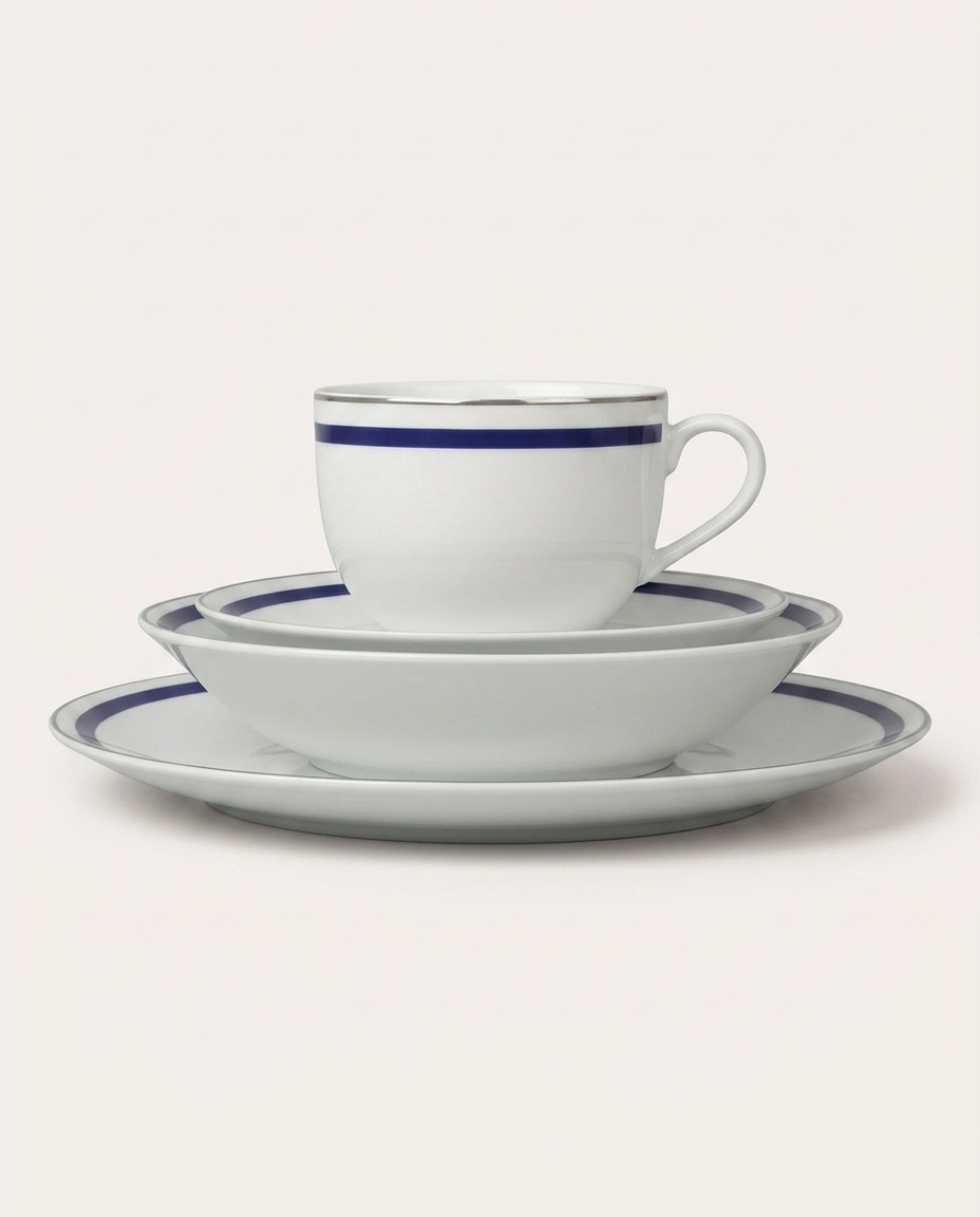 Aparelho de Jantar Silver Rim - image 1