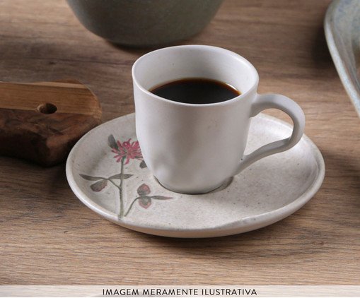 Jogo de X&iacute;caras para Caf&eacute; Bio Campestre Floral image number 2