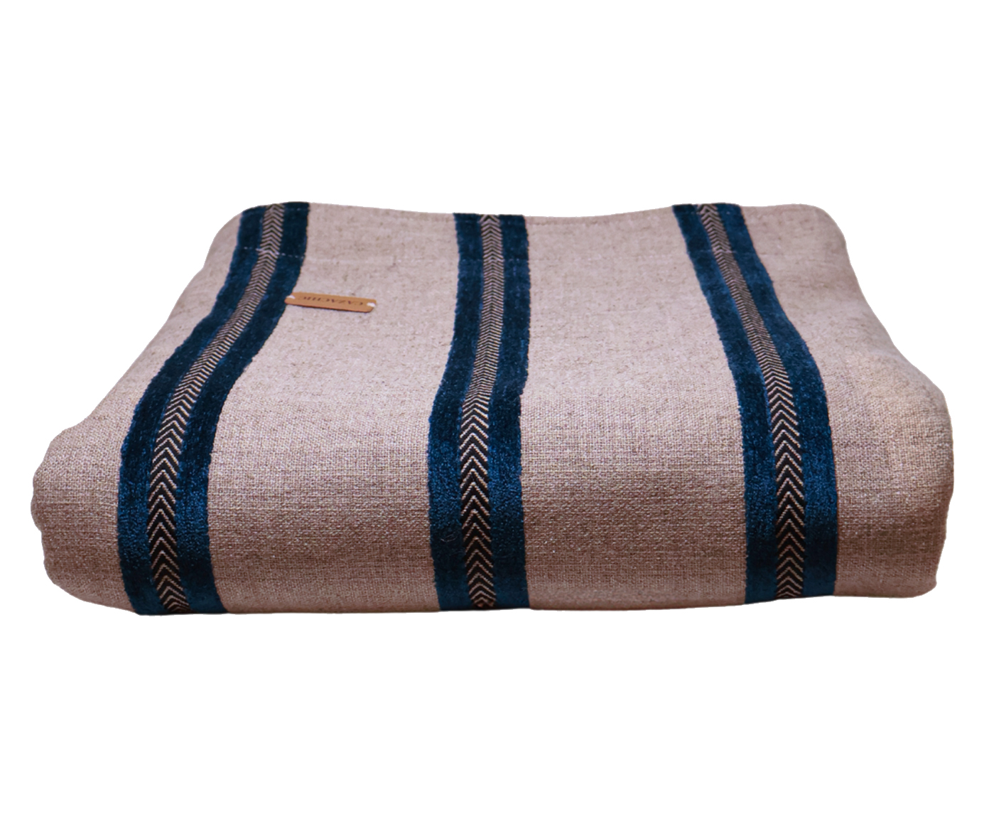 Peseira Gr&eacute;cia Azul Marinho e Sisal Cru - image 0