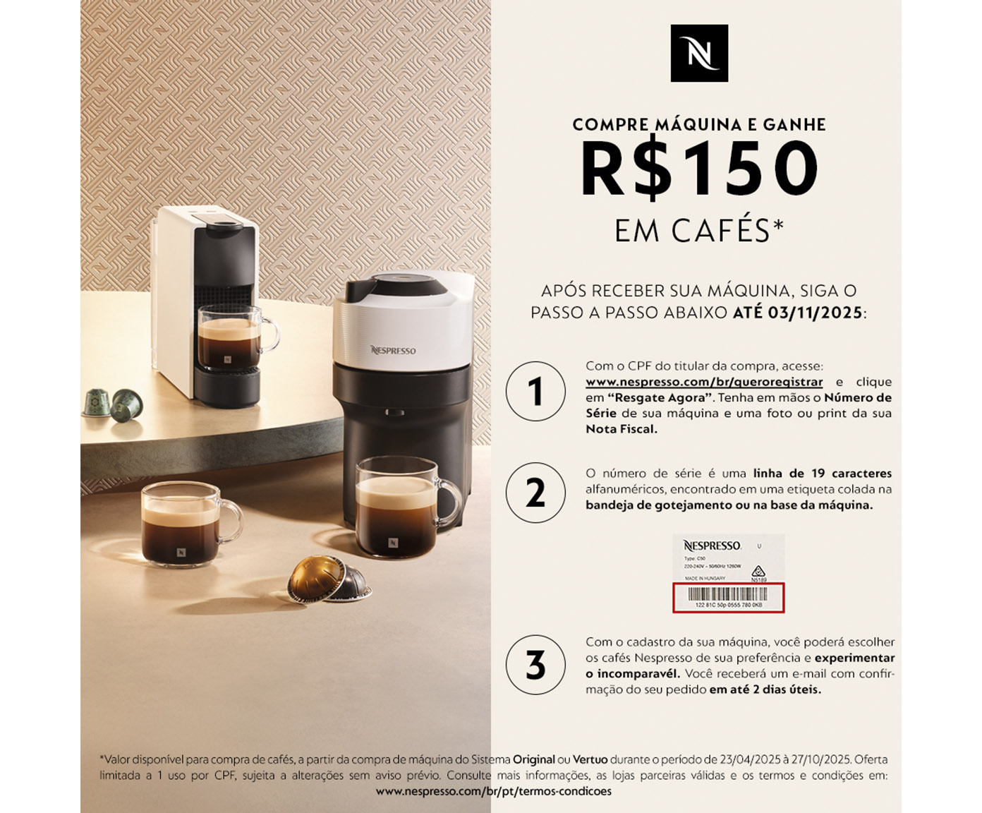 Cafeteira Nespresso Vertuo Lattissimo Branco - 110V image number 7