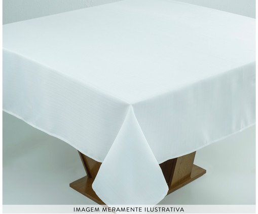 Toalha de Mesa Imperme&aacute;vel Gnini Branco image number 1