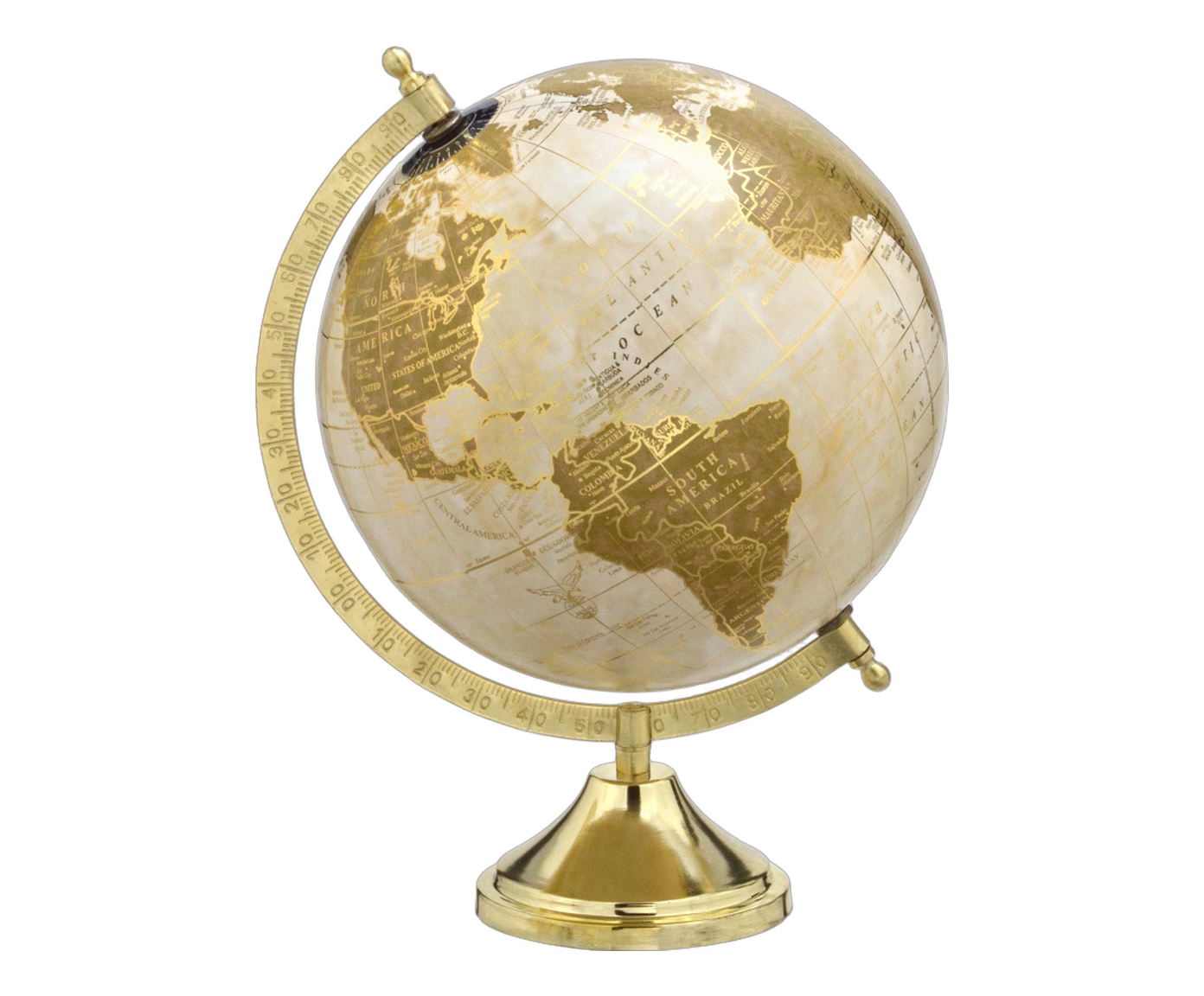 Globo Decorativo Terralux Creme e Dourado image number 0
