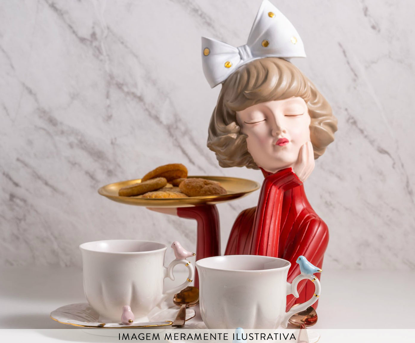 Adorno Boneca com Bandeja image number 6