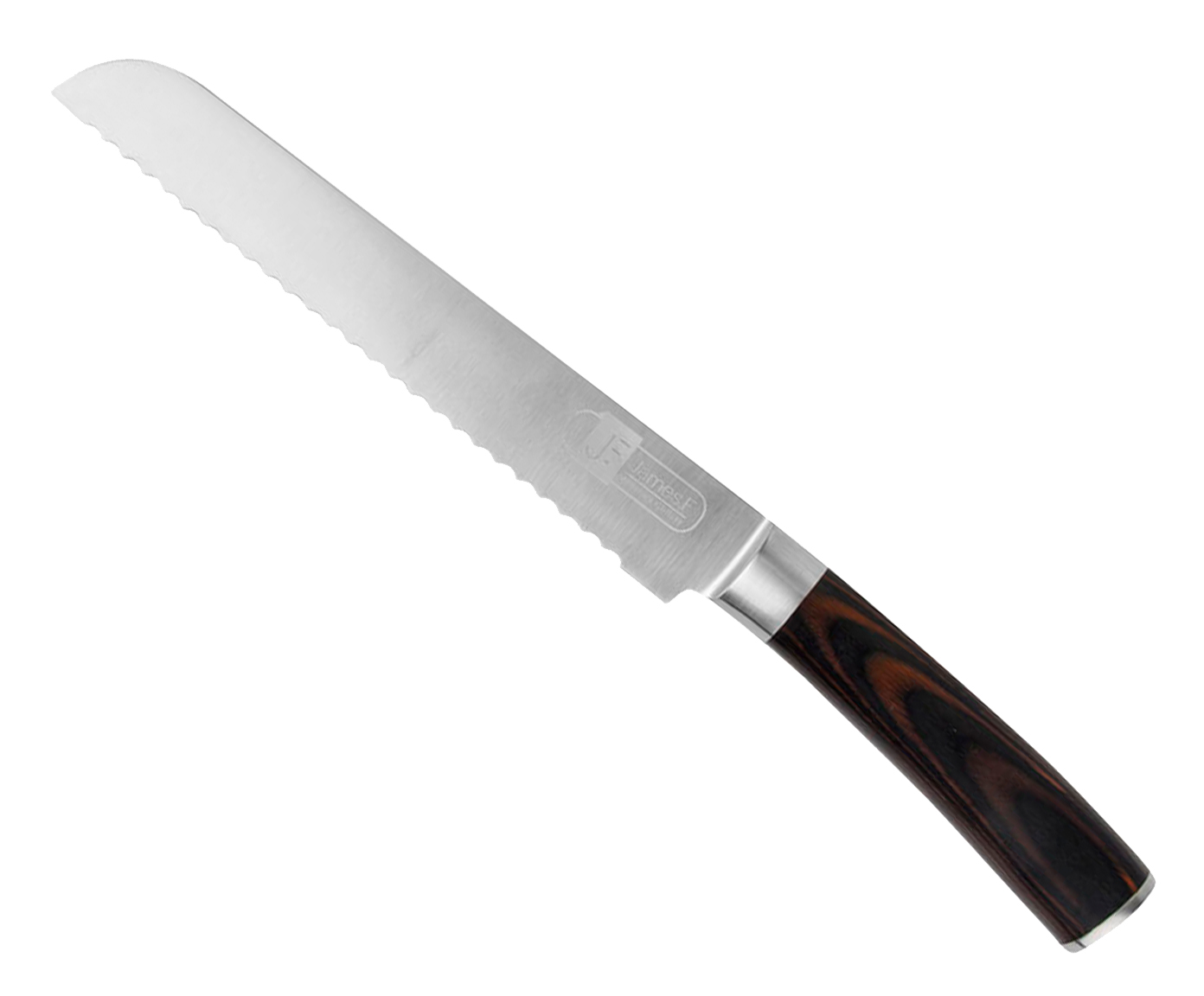 Faca para P&atilde;o em Inox Semira - Preta - image 0