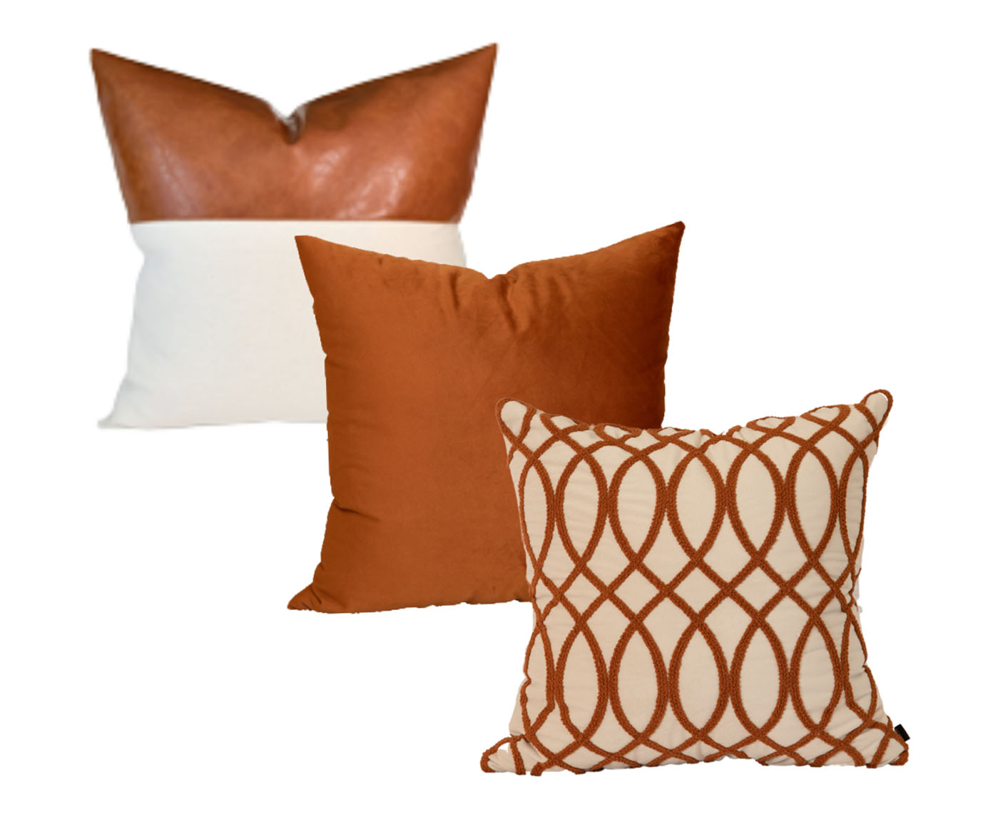 Jogo de Almofadas Cobre & Off White image number 0