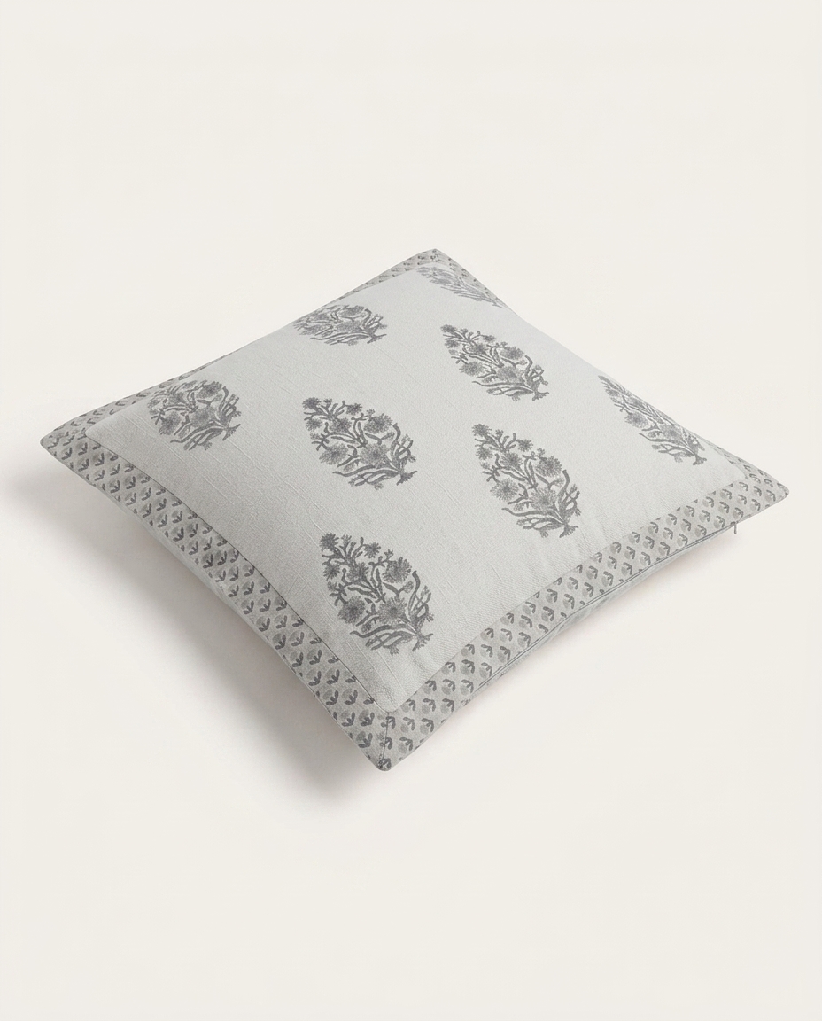 Capa de Almofada Myra Off-White e Cinza - image 1