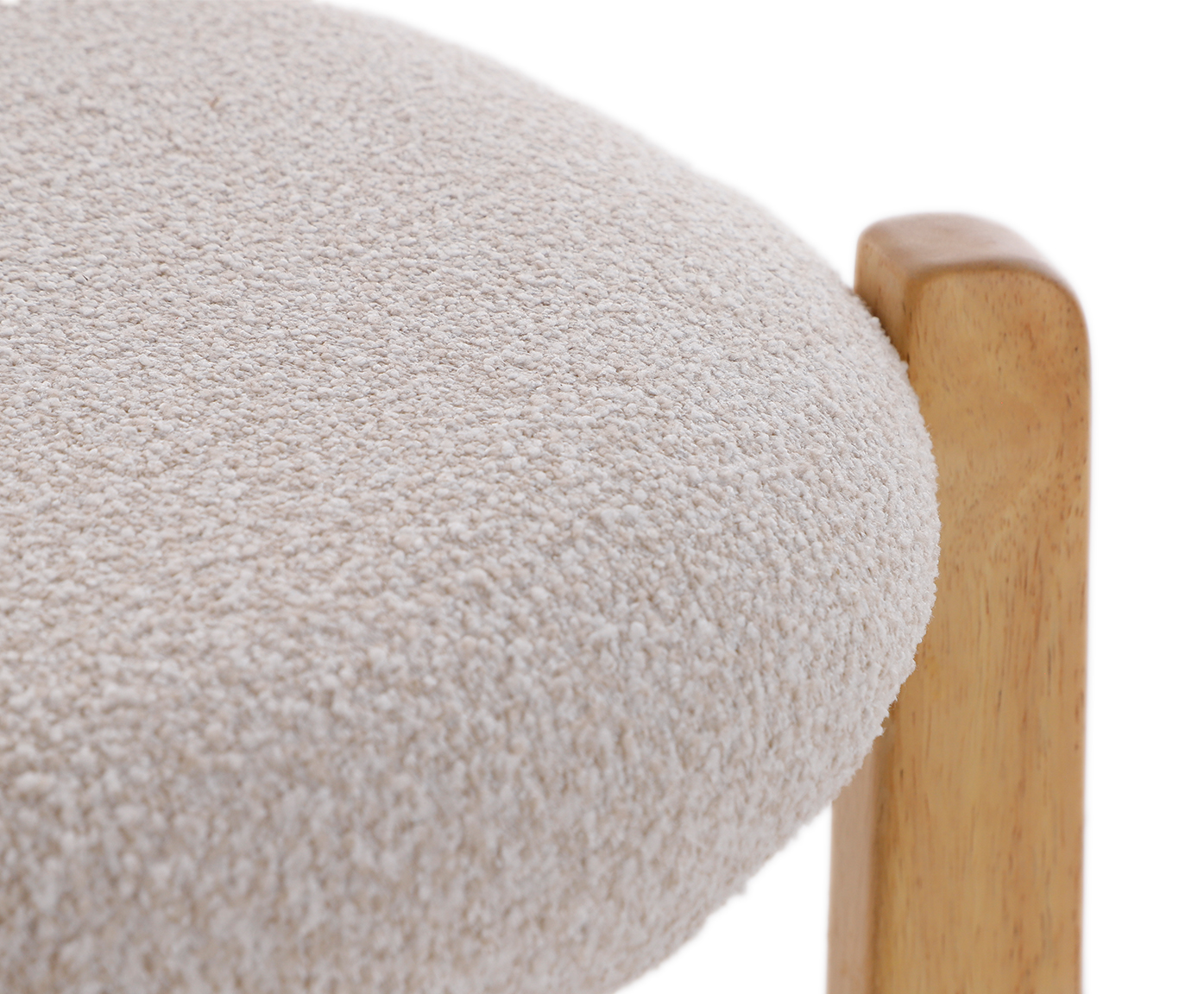 Cadeira Talin Boucl&eacute; Off White image number 4