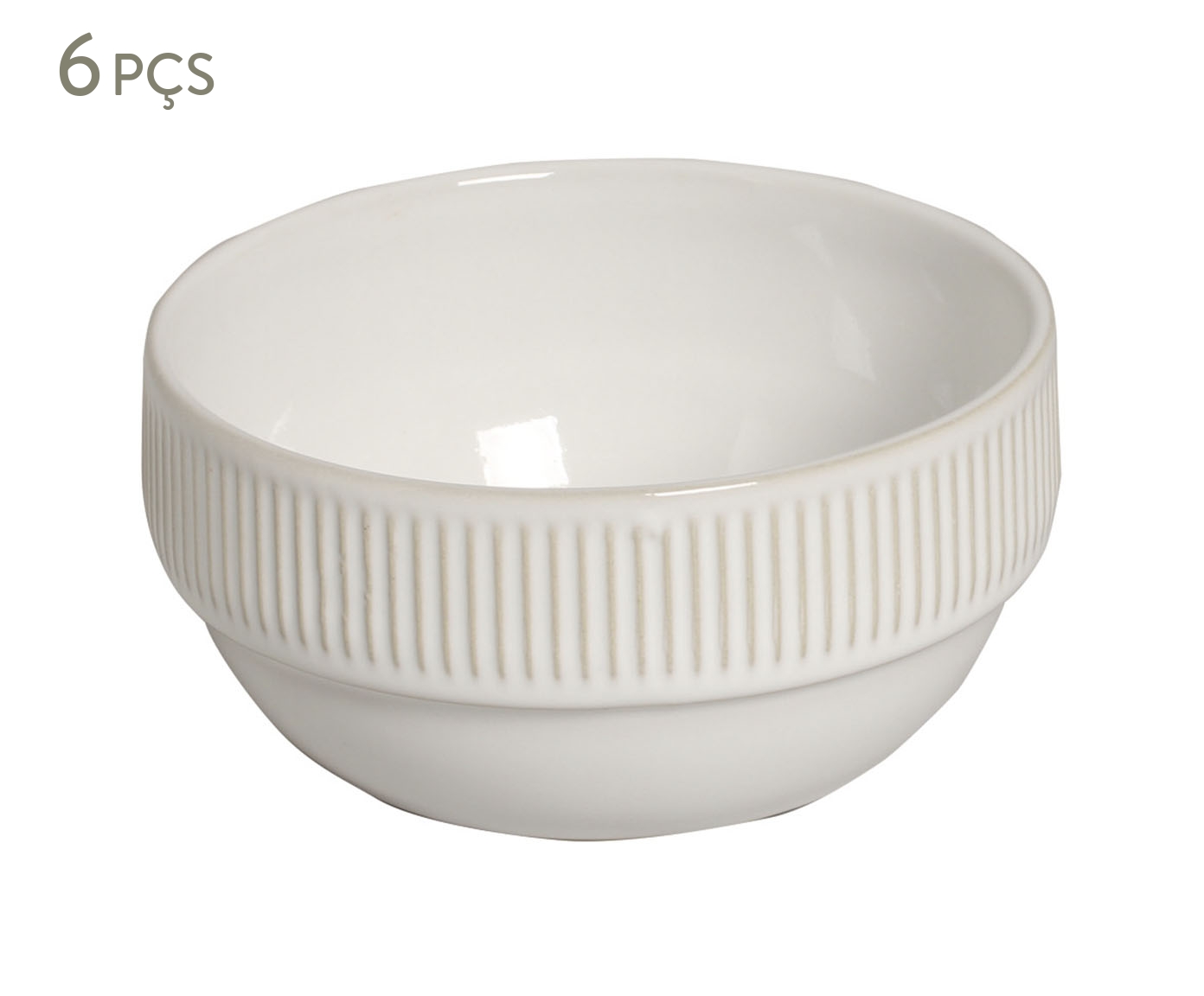 Jogo de Bowls Empilh&aacute;veis Linhas New White - image 0