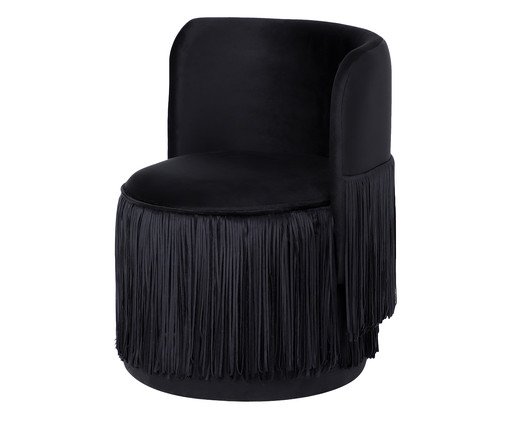 Poltrona Franja Dupla - Preto image number 0