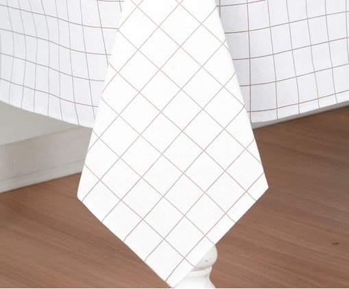 Toalha de Mesa Panam&aacute; Grid Bege - 160X250cm image number 2