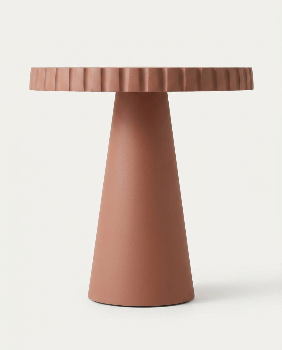 Mesa Lateral de Metal Rhea Rosa image number 5
