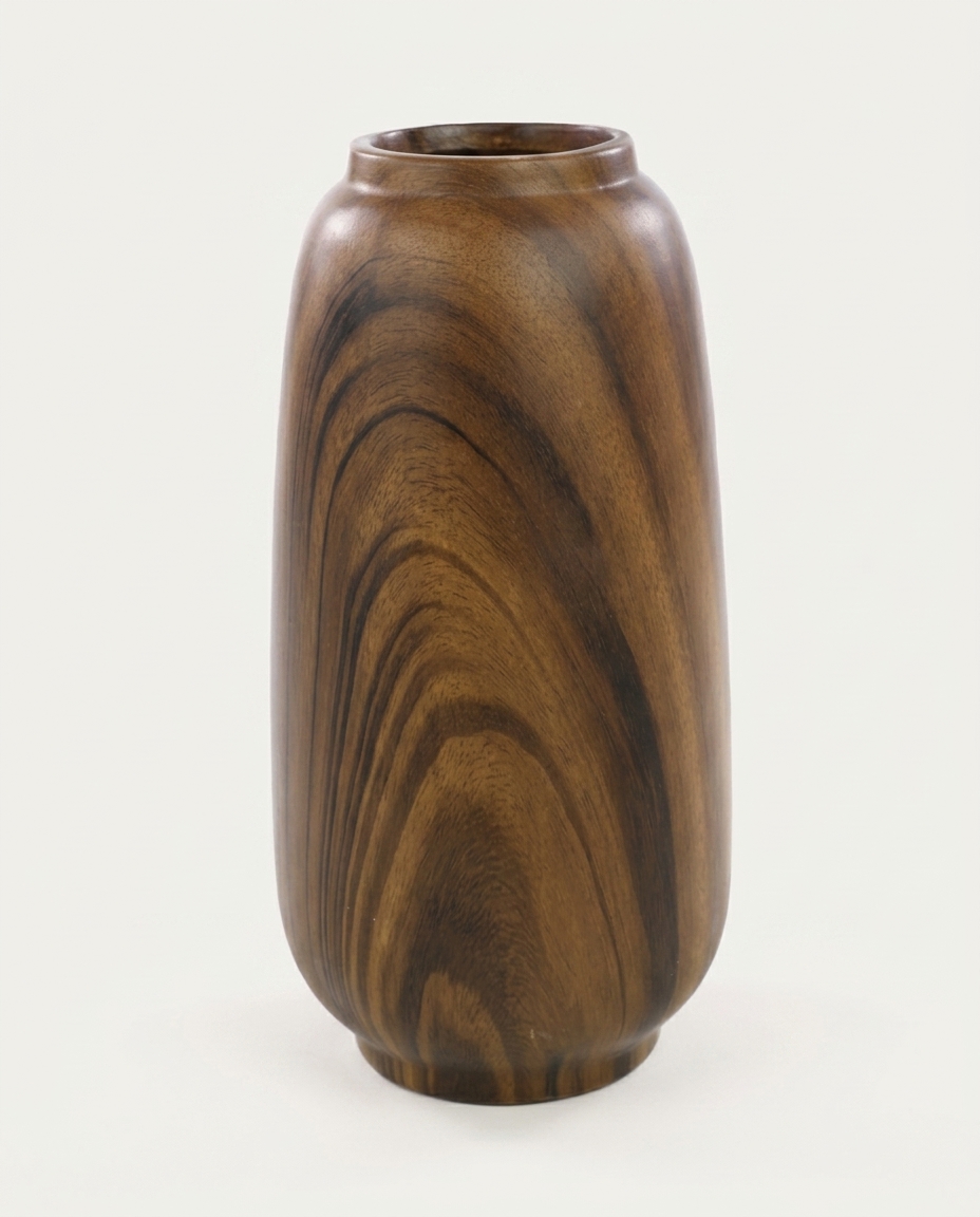 Vaso Alto em Madeira Dolamita Natural image number 3