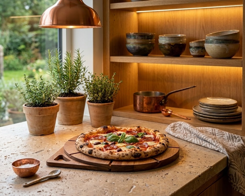 T&aacute;bua Gourmet Pizza Acacia Wood - 35,6X2cm image number 2