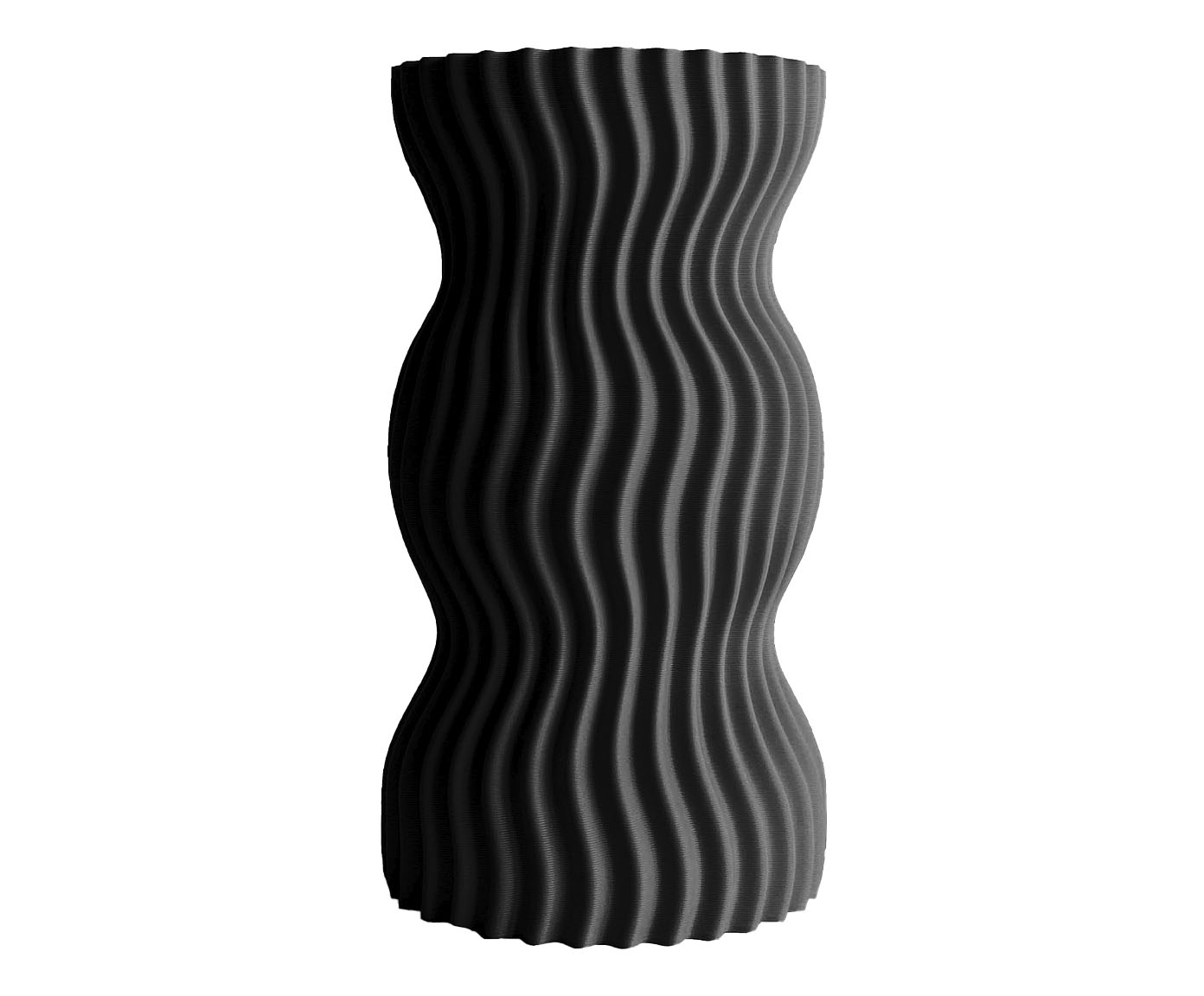 Vaso Onda 3 Preto image number 0