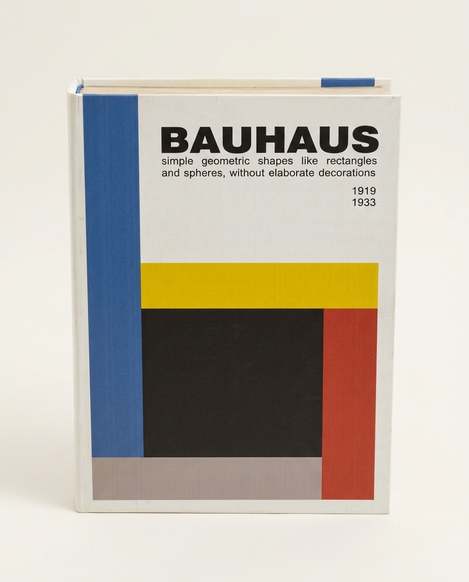 Caixa de Livro Decorativa Bauhaus - image 1