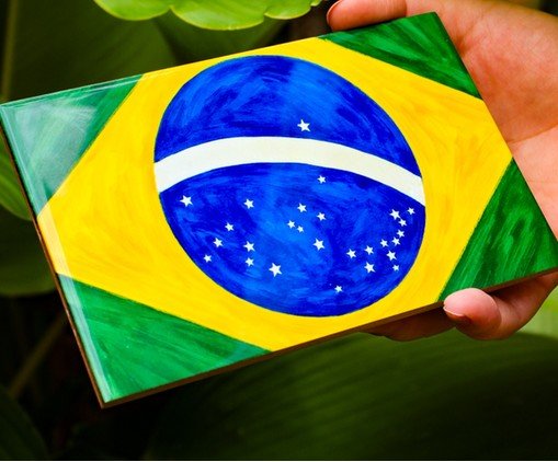Azulejo Decorativo Bandeira Brasil image number 1