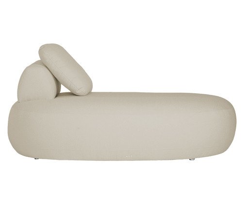 Sof&aacute; M&oacute;dulo Chaise Laguna by Elle - Boucl&ecirc; Bege image number 1